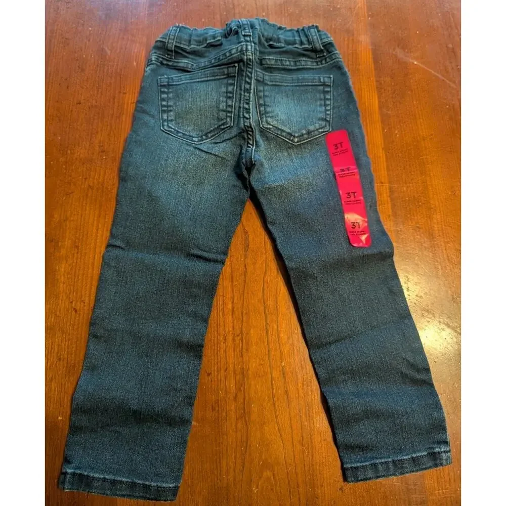 NWT The Childrens Place Super Skinny Jeans Girls Denim Toddler 3T